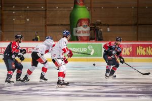 ZAGREB, CROATIA - OCTOBER 29, 2018: EBEL League 2018/2019, Medvescak Zagreb VS HC TWK Innsbruck. / Ivica Drusany